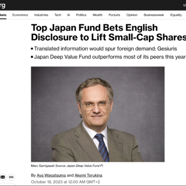 Overseas Money Accelerating Investment in Japanese Small-Cap Stocks with English Disclosure, says Spanish Fund